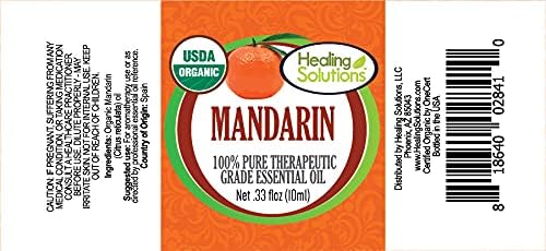 Healing Solutions 10ml Oils - Mandarin Essential Oil - 0.33 Fluid Ounces