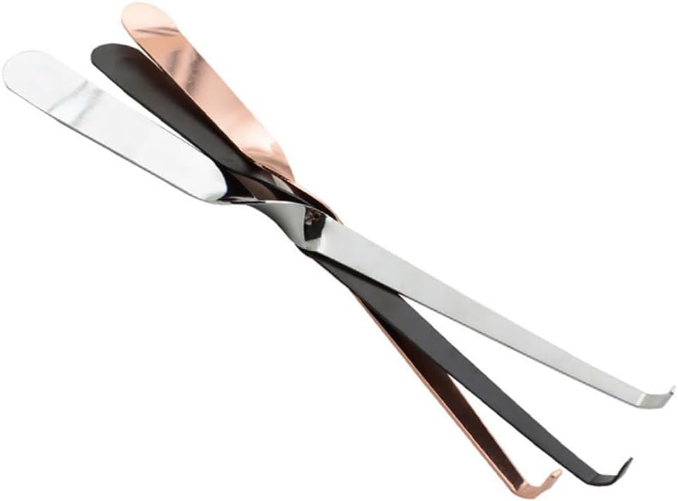 Mollensiuer 3-Pack Stainless Steel Candle Wick Dippers - Candle Snuffers (Black, Silver, Rose Gold)