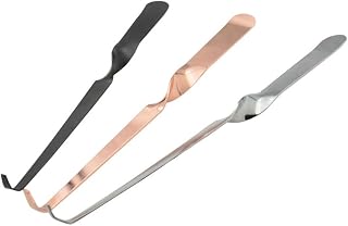 Mollensiuer 3-Pack Stainless Steel Candle Wick Dippers - Candle Snuffers (Black, Silver, Rose Gold)