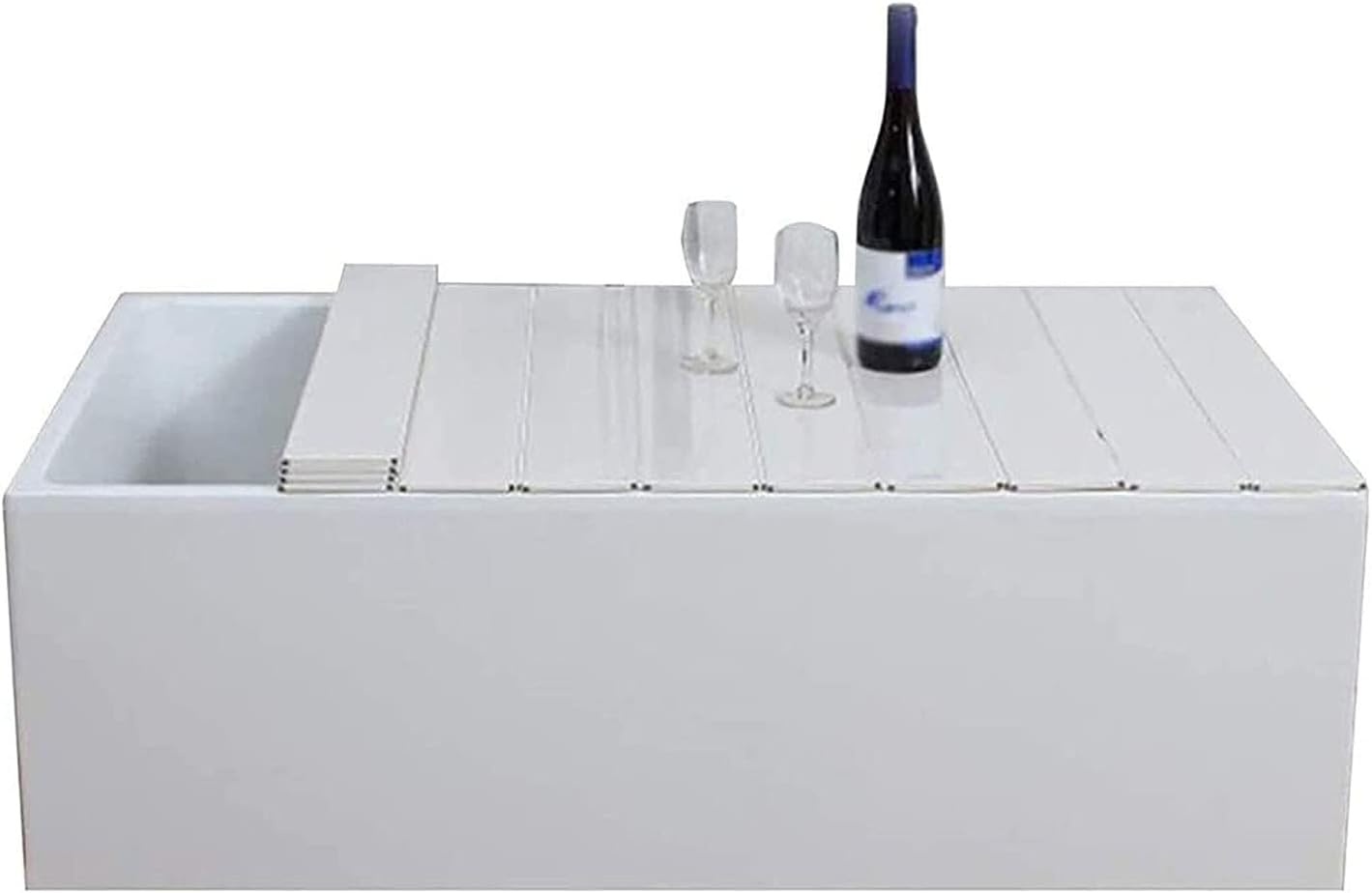 Bathtub Caddy Tray Expandable Bath Table Over Tub for 1-2 Person Luxury Bath Organizer 1.2cm Thick Folding Dust Board Bathtub Insulation Cover (Length:70cm) (70x105cm)