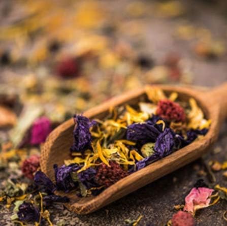 Dried Flowers and Herbs Accessories Decorations 8 Bags Set Dry Flowers Essential Supplies Rose Buds Lavender Chamomile Jasmine Scents for Flower Arrangements Crafts Bath Soap Lip Gloss Making