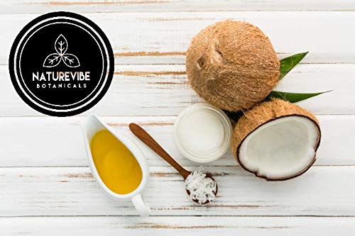 Naturevibe Botanicals Sweet Almond Oil 32oz and Fractionated Coconut Oil 32oz |Oil Combo