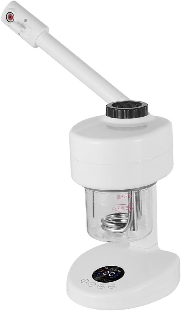 Tabletop Facial Steamer, Hot Mist Spray & Timer Function, Movable Arm, Portable Face Steamer, Rotating Nozzle Esthetician Vapor Face Steamer