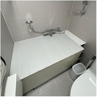 Folding Bathtub Cover Caddy Tray - Waterproof PVC Insulation Lid, Scalable Dust-Proof Board for Luxury Spa, Reading & Relaxation, 0.6cm Thickness (70x150cm)