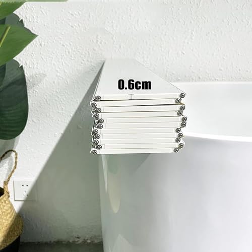 Luxury Folding Bathtub Cover Caddy Tray - 0.6cm Thick Insulation Lid for Spa & Reading - Durable Dust Board Bath Accessories