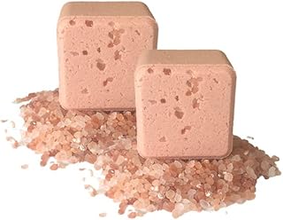 IPPINKA Onsen Saru Pink Salt Magnesium Bath Fizz Cubes - Japanese Matsu Pine, Cedarwood, Snow - Set of Two 4.8 oz Fizz Cubes