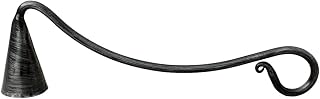 Living Ideas Hand Forged Wrought Iron Candle Snuffer - Handmade for Home, Classic Look, Black Antique Finish