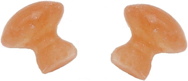2 Pcs Mushroom Shape Himalayan Salt Massage Stones Hot Massage Cold Massage Stones Set Warm Rocks Kit for Facial SPA