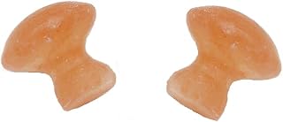 2 Pcs Mushroom Shape Himalayan Salt Massage Stones Hot Massage Cold Massage Stones Set Warm Rocks Kit for Facial SPA