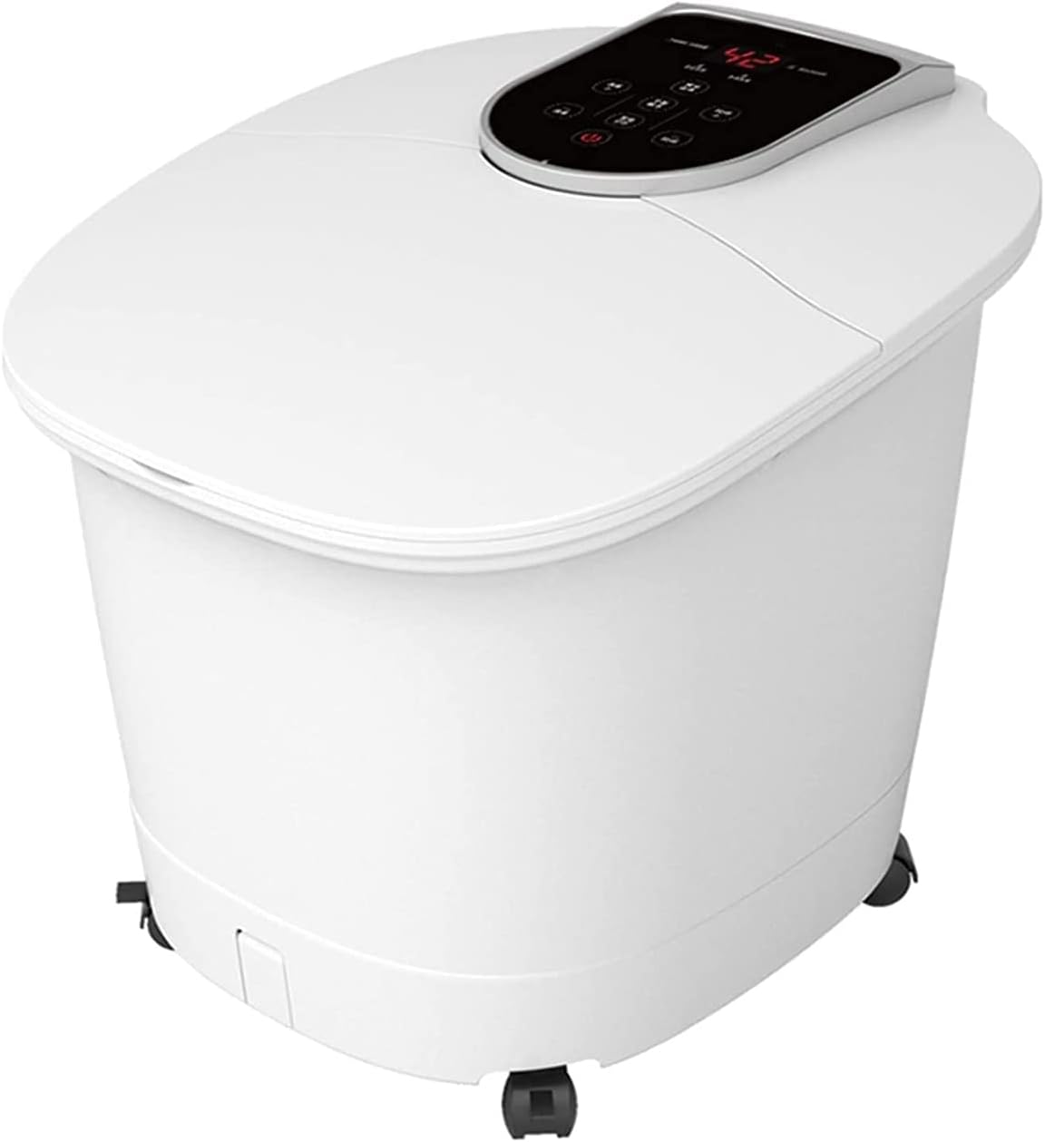 Foot Spa Bath Massager with Heat Bubbles Vibration 3 in 1 Function 6 Masssage Rollers Digital Temperature Control Pedicure Tub Bath for Feet Home Use