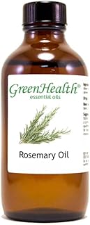 GreenHealth Rosemary Essential Oil - 4 fl oz (118 ml) Glass Bottle with Cap - 100% Pure Essential Oil