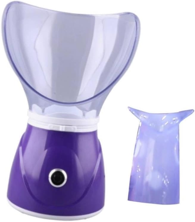 Facial Steamer Steam Inhaler Face Vacuum Machine Eco-Friendly Material Moisturizing Experience, Purple