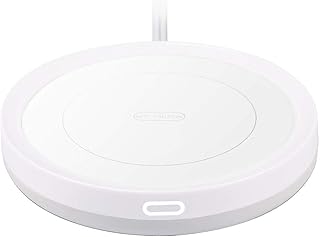 BESTINNKITS White Smart Coffee Auto On/Off Gravity-Induction Mug Office Desk Use, Candle Wax Cup Warmer Heating Plate (Up to 131F/55C)