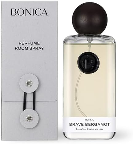 BONICA Olfactotherapy Perfume Spray, 3.4 oz, Fine Fragrance Mist for Room, Fabric & Car - Brave Bergamot