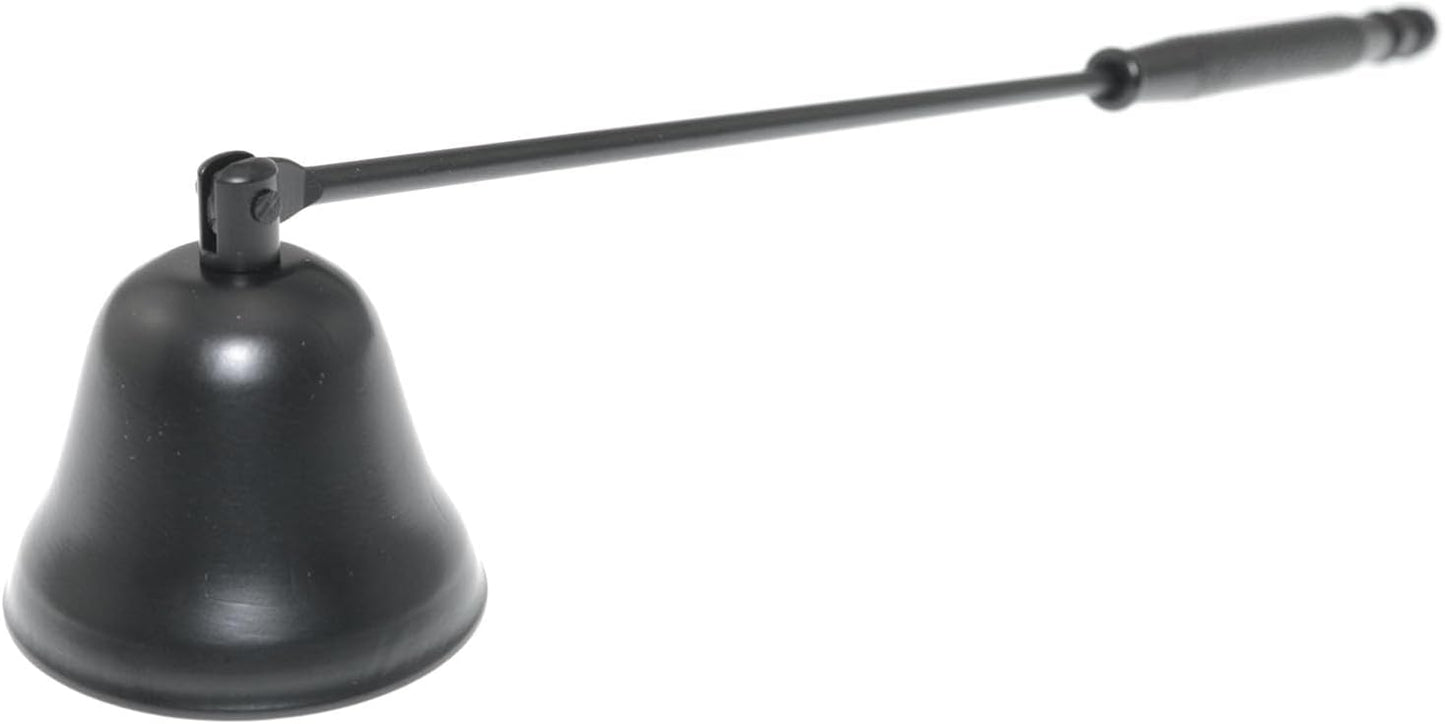 Horn Model Candle Extinguishing Cover 21cm Black Aroma Candle Tools Antique Style Stainless Steel with Long Handle Polished Wick Flame Snuffer