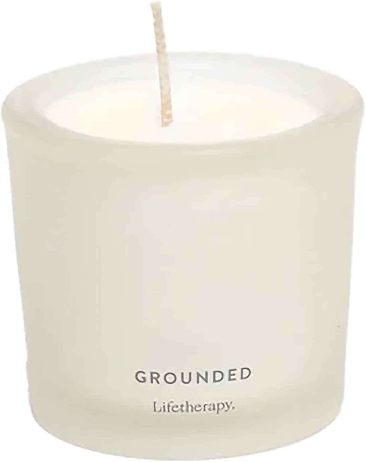 Lifetherapy Grounded Small Soy Votive Candle - Inspiring Scent, Natural Soy Wax, Clean Burn, Long-Lasting Aroma, 2.5 Ounce