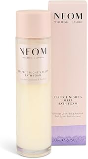 NEOM Perfect Night's Sleep Bath Foam, 200ml I Lavender, Sweet Basil & Jasmine I 100% Natural Fragrances I 16 Other Essential Oils I Soothing Aloe and Sweet Almond Oil I Blended in The UK
