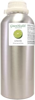 Lime Essential Oil – 100% Pure - 32 fl oz (946 ml) Aluminum Bottle w/Plug Cap – GreenHealth