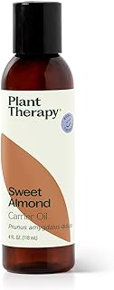 Plant Therapy Sweet Almond Oil 4 oz – 100% Pure, Massage & Aromatherapy Carrier Oil, Unscented, Made in USA