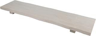 Santa Barbara Design Studio Pure Design Live Edge Paulownia Wood Bath Board, 32 x 8-Inch, Grey