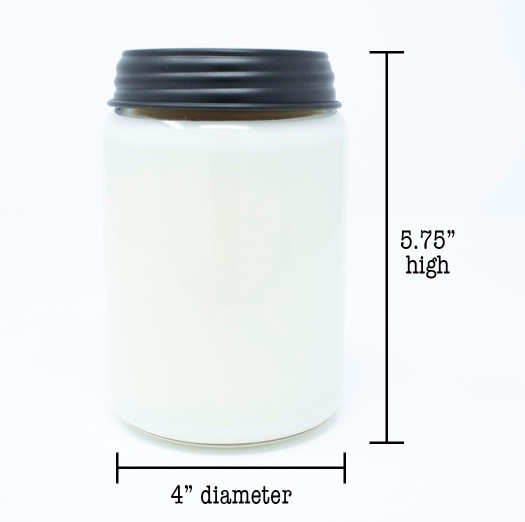 Milkhouse Candle Company Strawberry Patch Soy Candle - Ripe Strawberries | Sun-Drenched Berries | Juicy Fruit Scented - 26 oz Farmhouse Jar with Lid - 150+ Hour Burn Time, Made in the USA
