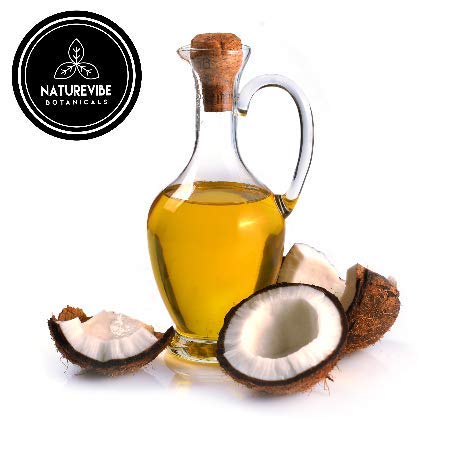 Naturevibe Botanicals Sweet Almond Oil 32oz and Fractionated Coconut Oil 32oz |Oil Combo