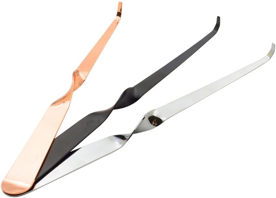 Mollensiuer 3-Pack Stainless Steel Candle Wick Dippers - Candle Snuffers (Black, Silver, Rose Gold)