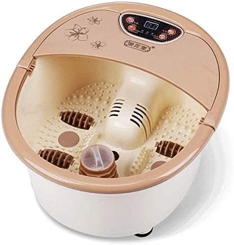 Foot Spa Foot Bath Massager with Heat Bubbles Vibration Red Infrared Light 4 Massage Rollers and Pedicure Stone for Tired Feet Shiatsu Massage to Relieve Stress Muscle Pain