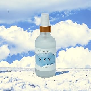 Sky Room and Linen Spray jasmine bergamot oak and Vanilla Made in USA Pet Safe Clean Ingredients Essential Oils Long Lasting Linen and Fabric Freshener