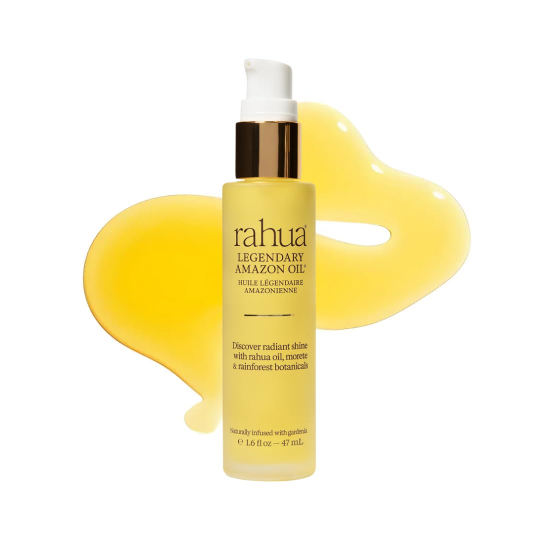 Rahua Legendary Amazon Hair Oil – Reduces Split Ends - Plant-Based Frizz Control, Shine Enhancer, and Strengthening Treatment with Concentrated Blend of Amazonian Oils – For All Hair Types – 1.6 fl oz