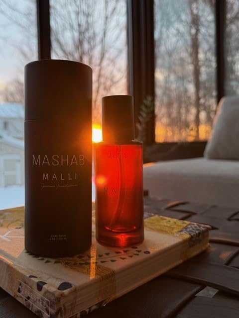MALLI by MASHAB – All-Natural Jasmine Grandiflorum Linen & Room Spray | Alcohol-Free Luxury Aromatic Mist | Premium Glass Bottle (120 mL) gift idea for Birthday Anniversary Valentines Day Mothers Day