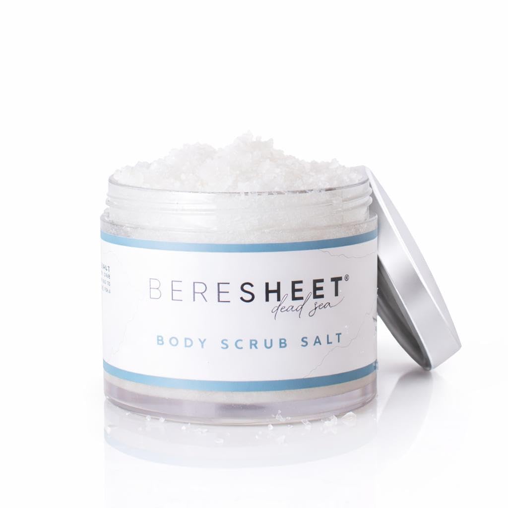 Salt Body Scrub – Natural Exfoliating & Hydrating Body Scrub with Dead Sea Minerals & Natural Oils – Deep Cleansing, Nourishing & Skin-Smoothing Scrub for All Skin Types