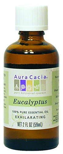 Aura Cacia 100 Percent Pure Eucalyptus Globulus Essential Oil, 2 Ounce - 3 per case.3