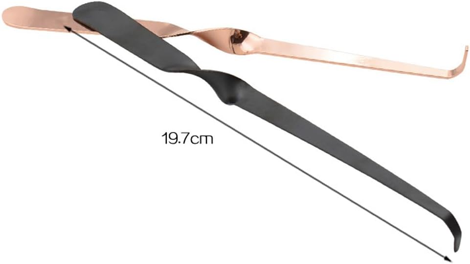 Mollensiuer 3-Pack Stainless Steel Candle Wick Dippers - Candle Snuffers (Black, Silver, Rose Gold)
