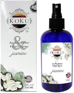 Jasmine Air Freshener - Room Spray - Odor Eliminator - Deodorizer - Car Air Freshener - Home Spray - Linen Spray - Fabric Refresher - Non-Toxic - Alcohol Free – 8 Oz