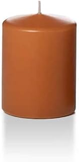 Yummi 2.25" x 3" Toffee Slim Round Pillar Candles - 4 per pack