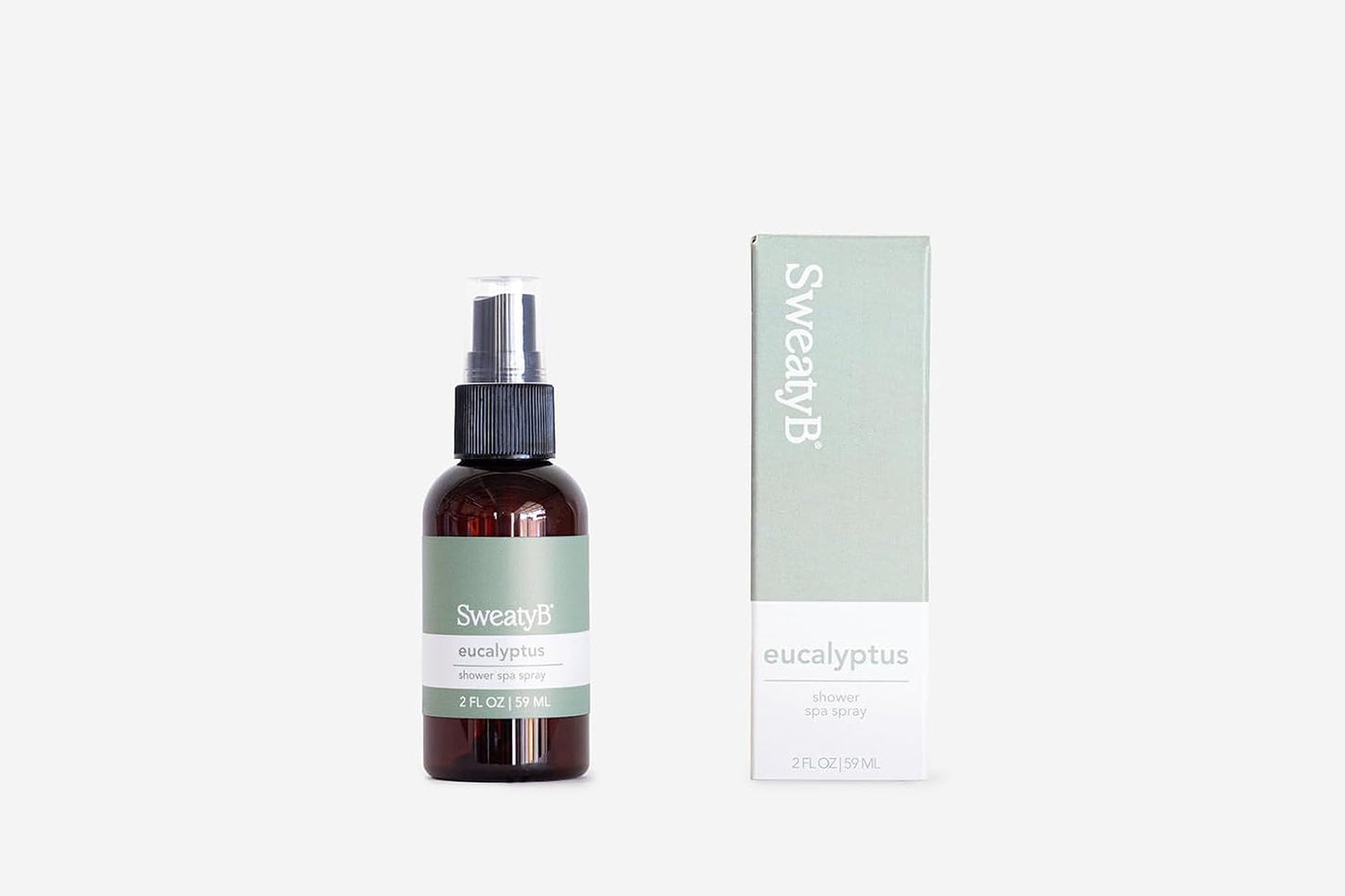 SweatyB® Eucalyptus Shower Spray – 100% Pure Eucalyptus Essential Oil Shower Mist for Sauna & Steam Room – Natural Aromatherapy for Stress & Sinus Relief – Vegan – Made in USA – 2 oz