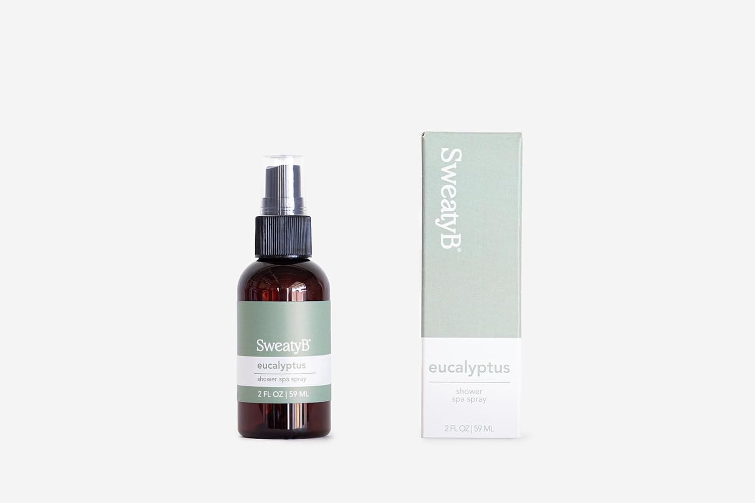 SweatyB® Eucalyptus Shower Spray – 100% Pure Eucalyptus Essential Oil Shower Mist for Sauna & Steam Room – Natural Aromatherapy for Stress & Sinus Relief – Vegan – Made in USA – 2 oz