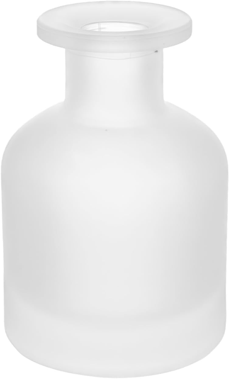 150ML/5OZ Empty White Frosted Glass Diffuser Bottles Refillable Aromatherapy Jars Essential Oil Perfume Storage Container DIY Fragrance Reed Diffuser Holders Accessories