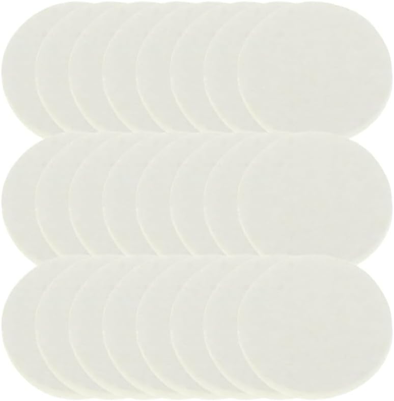 PRETYZOOM 200pcs Cotton Aroma Pads Essential 22 mm Oil Diffuser Replacement Pads for Aromatherapy Necklaces White Fiber for Diffusing Scents