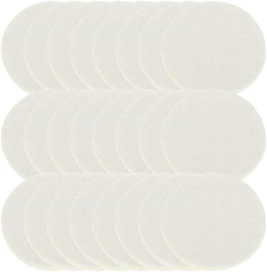 PRETYZOOM 200pcs Cotton Round Refill Pads for 30mm Aromatherapy Pendant