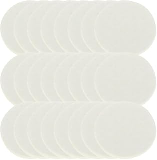 PRETYZOOM 200pcs Cotton Aroma Pads Essential 22 mm Oil Diffuser Replacement Pads for Aromatherapy Necklaces White Fiber for Diffusing Scents