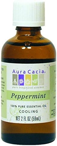 Aura Cacia 100 Percent Pure Peppermint Essential Oil, 2 Ounce - 3 per case.3