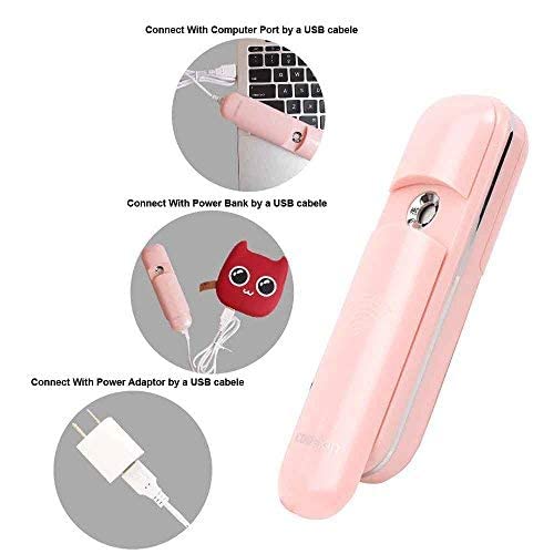 Nano Handy Mist Spray Facial Mister for Eyelash Extensions | USB Rechargeable Mini Beauty Instrument