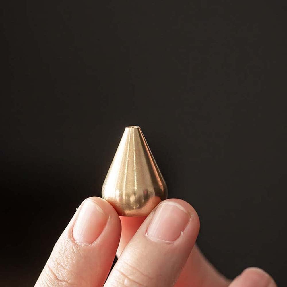 3Pcs Mini Brass Incense Holder, Incense Cone Holder, Portable Coil Incense Holder, Incense Stick Holder for Home Office Teahouse, Water Drop Shape
