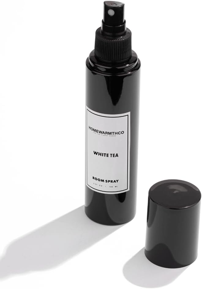 White Tea Room Spray – 5.07 oz Scented Air Freshener Spray for Home, Office, Kitchen & Bathroom Odor Eliminator Long-Lasting Linen Spray for Bedding, Pillows & Fabrics – Essential Oil Spray