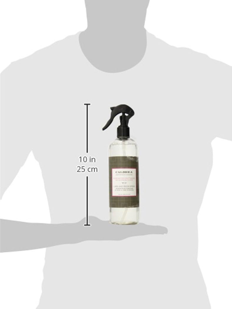 Caldrea Linen And Room Spray Air Freshener, Made With Essential Oils, Plant-Derived And Other Thoughtfully Chosen Ingredients, Rosewater Driftwood Scent, 16 Oz