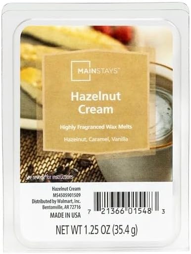 Maclock Mainstays Scented Wax Cubes 1.25oz 4-Pack (Hazelnut Cream), MS264