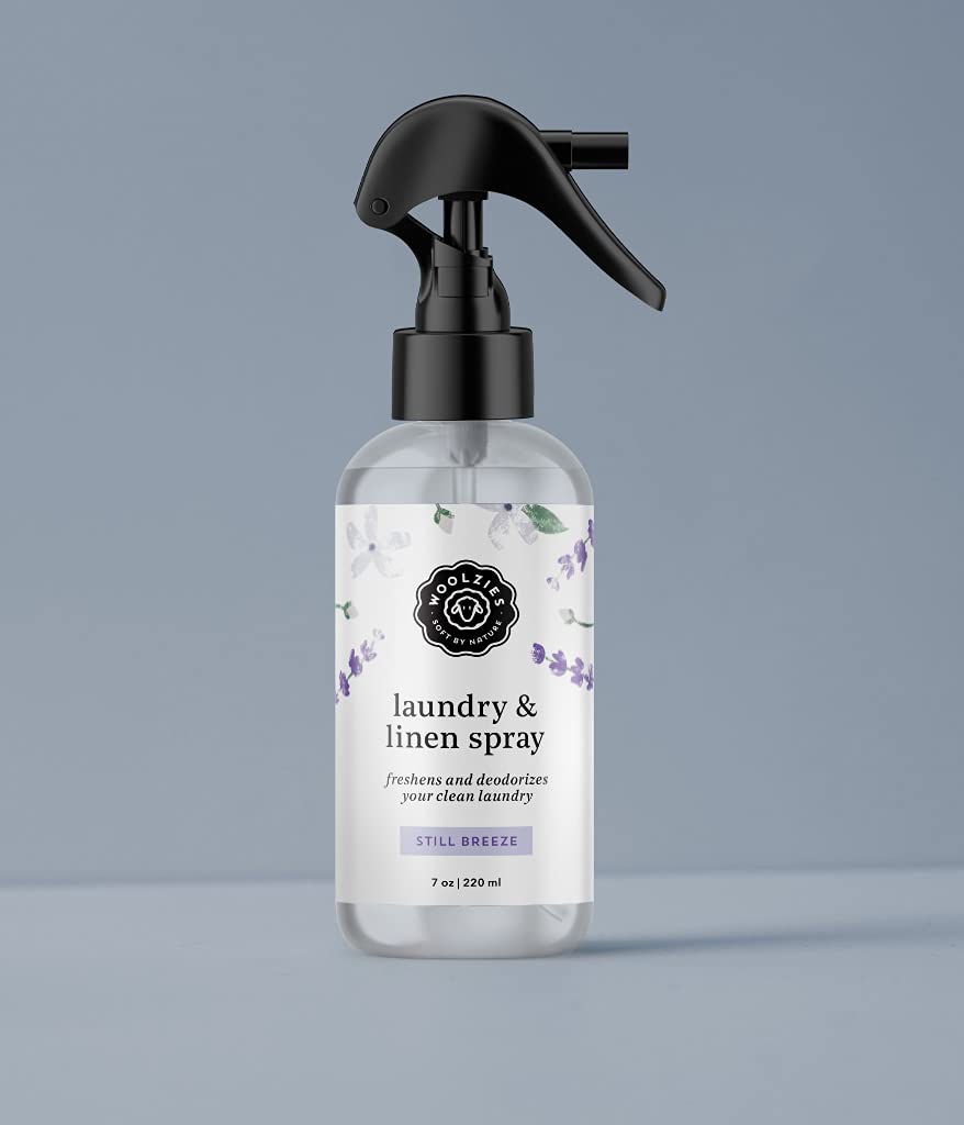 Woolzies Natural Laundry Linen and Room Spray Scented w Pure Essential Oils | Aromatherapy Pillow & Fabric Mist (Still Breeze)