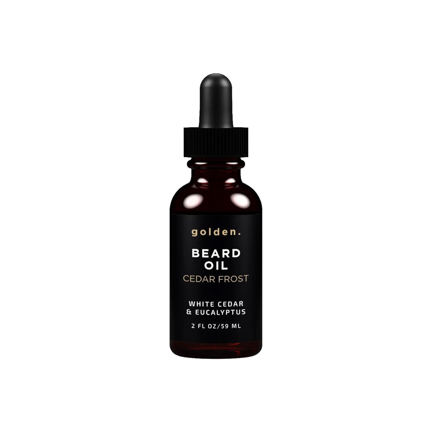 Golden Grooming Beard Oil for Men - Natural Beard Conditioner with Sweet Almond, Golden Jojoba & Argan Oil - Hydrating Beard Softener with Vitamin E - Cedar Frost, 2oz